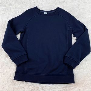 Class Club boy's long sleeve crew neck pullover sweatshirt in navy blue‎